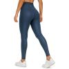 imageCRZ YOGA Butterluxe Womens Matte Faux Leather Leggings 28quot  High Waisted Stretch Ankle Leather Pants Pleather TightsFrench Navy Classic Pattern