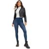 imageCRZ YOGA Butterluxe Womens Matte Faux Leather Leggings 28quot  High Waisted Stretch Ankle Leather Pants Pleather TightsFrench Navy Classic Pattern