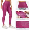 imageCRZ YOGA Butterluxe Womens Matte Faux Leather Leggings 28quot  High Waisted Stretch Ankle Leather Pants Pleather TightsMagenta Purple Classic Pattern