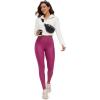 imageCRZ YOGA Butterluxe Womens Matte Faux Leather Leggings 28quot  High Waisted Stretch Ankle Leather Pants Pleather TightsMagenta Purple Classic Pattern
