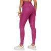 imageCRZ YOGA Butterluxe Womens Matte Faux Leather Leggings 28quot  High Waisted Stretch Ankle Leather Pants Pleather TightsMagenta Purple Classic Pattern