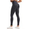 imageCRZ YOGA Butterluxe Womens Matte Faux Leather Leggings 28quot  High Waisted Stretch Ankle Leather Pants Pleather TightsMysterious Grey Foil Pattern