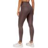 imageCRZ YOGA Butterluxe Womens Matte Faux Leather Leggings 28quot  High Waisted Stretch Ankle Leather Pants Pleather TightsTaupe Classic Pattern