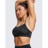 imageCRZ YOGA Butterluxe Womens Y Back Sports Bra  Padded Racerback Low Impact Spaghetti Thin Strap Workout Yoga TopBlack Tie Dye Flowers