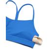 imageCRZ YOGA Butterluxe Womens Y Back Sports Bra  Padded Racerback Low Impact Spaghetti Thin Strap Workout Yoga TopSparkle Blue
