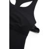imageCRZ YOGA Butterluxe Workout Tank Tops for Women Built in Bras Padded  Racerback Athletic Spandex Yoga CamisoleBlack