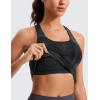 imageCRZ YOGA Butterluxe Workout Tank Tops for Women Built in Bras Padded  Racerback Athletic Spandex Yoga CamisoleBlack Tie Dye Flowers