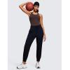 imageCRZ YOGA Butterluxe Workout Tank Tops for Women Built in Bras Padded  Racerback Athletic Spandex Yoga CamisoleHot Fudge Brown