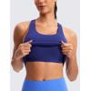 imageCRZ YOGA Butterluxe Workout Tank Tops for Women Built in Bras Padded  Racerback Athletic Spandex Yoga CamisoleLarkspur Blue