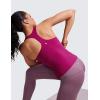 imageCRZ YOGA Butterluxe Workout Tank Tops for Women Built in Bras Padded  Racerback Athletic Spandex Yoga CamisoleMagenta Purple