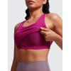 imageCRZ YOGA Butterluxe Workout Tank Tops for Women Built in Bras Padded  Racerback Athletic Spandex Yoga CamisoleMagenta Purple