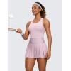 imageCRZ YOGA Butterluxe Workout Tank Tops for Women Built in Bras Padded  Racerback Athletic Spandex Yoga CamisolePink Peony