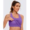 imageCRZ YOGA Butterluxe Workout Tank Tops for Women Built in Bras Padded  Racerback Athletic Spandex Yoga CamisoleRoyal Lilac