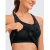 imageCRZ YOGA Butterluxe Workout Tank Tops for Women Built in Bras Padded  Racerback Athletic Spandex Yoga CamisoleTie Dye Smoke Ink