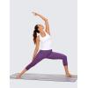 imageCRZ YOGA Butterluxe Workout Tank Tops for Women Built in Bras Padded  Racerback Athletic Spandex Yoga CamisoleWhite