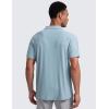 imageCRZ YOGA Cloudweight Mens Short Sleeve Polo Shirts Lightweight Moisture Wicking Athletic Casual Button Golf TShirtsLight Grayish Blue