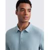 imageCRZ YOGA Cloudweight Mens Short Sleeve Polo Shirts Lightweight Moisture Wicking Athletic Casual Button Golf TShirtsLight Grayish Blue