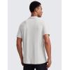 imageCRZ YOGA Cloudweight Mens Short Sleeve Polo Shirts Lightweight Moisture Wicking Athletic Casual Button Golf TShirtsMilky White