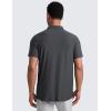 imageCRZ YOGA Cloudweight Mens Short Sleeve Polo Shirts Lightweight Moisture Wicking Athletic Casual Button Golf TShirtsMysterious Grey