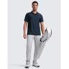 imageCRZ YOGA Cloudweight Mens Short Sleeve Polo Shirts Lightweight Moisture Wicking Athletic Casual Button Golf TShirtsTrue Navy