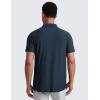 imageCRZ YOGA Cloudweight Mens Short Sleeve Polo Shirts Lightweight Moisture Wicking Athletic Casual Button Golf TShirtsTrue Navy