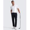 imageCRZ YOGA Cloudweight Mens Short Sleeve Polo Shirts Lightweight Moisture Wicking Athletic Casual Button Golf TShirtsWhite