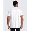 imageCRZ YOGA Cloudweight Mens Short Sleeve Polo Shirts Lightweight Moisture Wicking Athletic Casual Button Golf TShirtsWhite