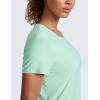 imageCRZ YOGA Cloudweight Workout Tops for Women Lightweight Athletic Short Sleeve Shirts Gym Running Side Slit TShirtsMint Moment