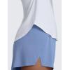 imageCRZ YOGA Cloudweight Workout Tops for Women Lightweight Athletic Short Sleeve Shirts Gym Running Side Slit TShirtsWhite