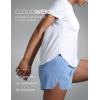 imageCRZ YOGA Cloudweight Workout Tops for Women Lightweight Athletic Short Sleeve Shirts Gym Running Side Slit TShirtsWhite