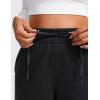 imageCRZ YOGA Cotton Fleece Lined Sweatpants Women 30quot Straight Leg Casual Lounge Sweat Pants for WomenBlack