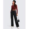 imageCRZ YOGA Cotton Fleece Lined Sweatpants Women 30quot Straight Leg Casual Lounge Sweat Pants for WomenBlack