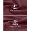 imageCRZ YOGA Cotton Fleece Lined Sweatpants Women 30quot Straight Leg Casual Lounge Sweat Pants for WomenDark Red