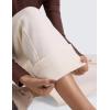 imageCRZ YOGA Cotton Fleece Lined Sweatpants Women 30quot Straight Leg Casual Lounge Sweat Pants for WomenWhite Apricot