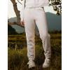 imageCRZ YOGA Cotton Fleece Lined Sweatpants Women High Waisted Warm Casual Lounge Jogger Pants with PocketsMilky White Bone