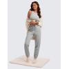imageCRZ YOGA Cotton Fleece Lined Sweatpants Women High Waisted Warm Casual Lounge Jogger Pants with PocketsSterling