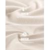 imageCRZ YOGA Cotton Fleece Lined Sweatpants Women High Waisted Warm Casual Lounge Jogger Pants with PocketsWhite Apricot