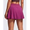imageCRZ YOGA Cute Pleated Skirts for Women High Waisted Tennis Golf Skorts with Pockets Casual Athletic Workout SkaterMagenta Purple