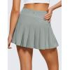 imageCRZ YOGA Cute Pleated Skirts for Women High Waisted Tennis Golf Skorts with Pockets Casual Athletic Workout SkaterSterling
