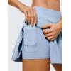 imageCRZ YOGA Cute Pleated Skirts for Women High Waisted Tennis Golf Skorts with Pockets Casual Athletic Workout SkaterThe Breeze Blue