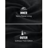 imageCRZ YOGA Fleece Lined Half Zip Sweatshirts for Men Mock Neck Pullover Sweat Shirts Casual Workout Daily SweatersBlack