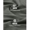 imageCRZ YOGA Fleece Lined Half Zip Sweatshirts for Men Mock Neck Pullover Sweat Shirts Casual Workout Daily SweatersGrey Sage
