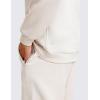 imageCRZ YOGA Fleece Lined Half Zip Sweatshirts for Men Mock Neck Pullover Sweat Shirts Casual Workout Daily SweatersMilky White Bone