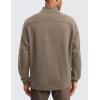 imageCRZ YOGA Fleece Lined Half Zip Sweatshirts for Men Mock Neck Pullover Sweat Shirts Casual Workout Daily SweatersNomad Grey