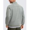 imageCRZ YOGA Fleece Lined Half Zip Sweatshirts for Men Mock Neck Pullover Sweat Shirts Casual Workout Daily SweatersSterling