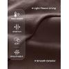 imageCRZ YOGA Fleece Sweatpants Women Cotton Joggers High Waisted Lounge Casual Travel Elastic Bottom Pants with PocketsHot Fudge Brown