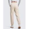 imageCRZ YOGA Fleece Sweatpants Women Cotton Joggers High Waisted Lounge Casual Travel Elastic Bottom Pants with PocketsMojave Tan