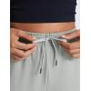imageCRZ YOGA Fleece Sweatpants Women Cotton Joggers High Waisted Lounge Casual Travel Elastic Bottom Pants with PocketsSterling