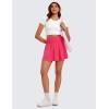 imageCRZ YOGA High Waisted Flowy Tennis Skirts for Women Pleated Casual Golf Athletic Pickleball Skorts with Shorts PocketsLip Gloss Pink