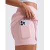 imageCRZ YOGA High Waisted Golf Skirts for Women A Line Tennis Athletic Casual Skort with Inner Shorts PocketsStrawberry Pink